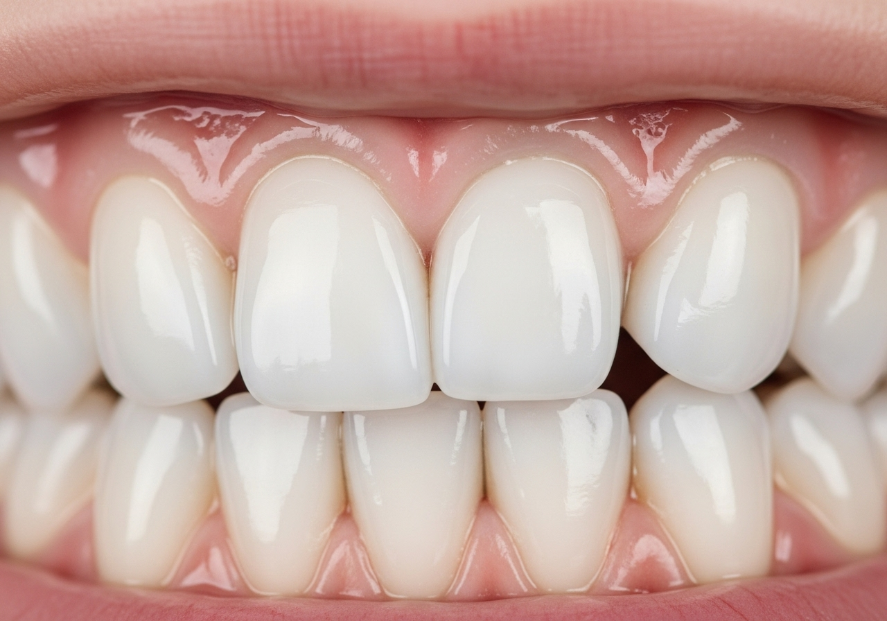 Zahnzusatzversicherung Füllungen - Premium-Versorgung mit weißen Keramikkronen